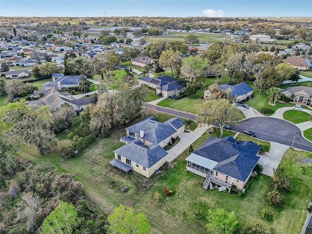 aerial view featuring a residential view