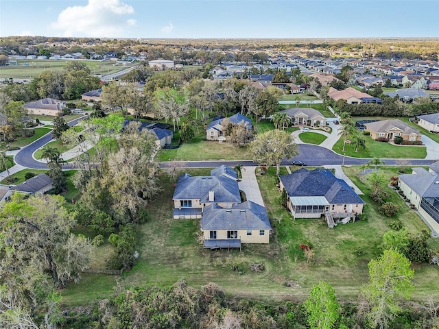 drone / aerial view with a residential view