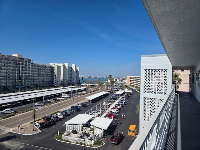 balcony with a city view