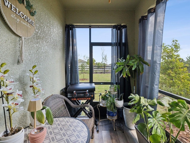 view of sunroom / solarium