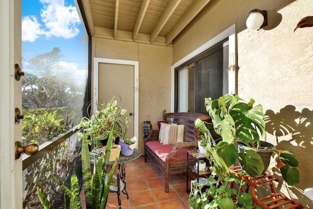 balcony with a sunroom