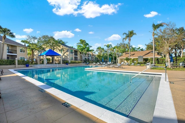 pool featuring a patio