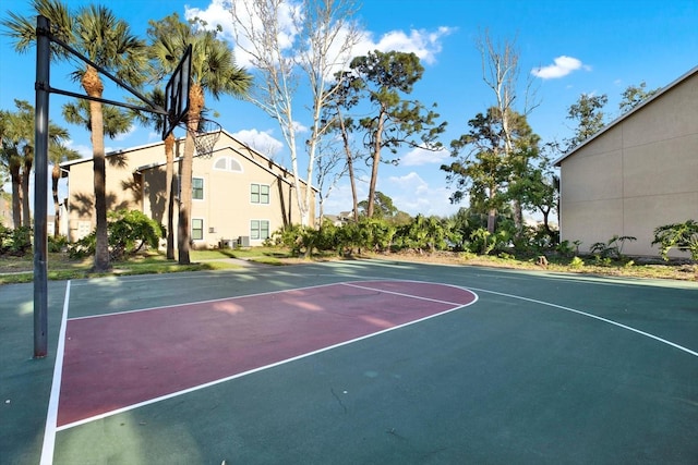 view of basketball court with community basketball court