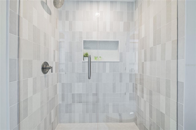 full bathroom featuring a shower stall