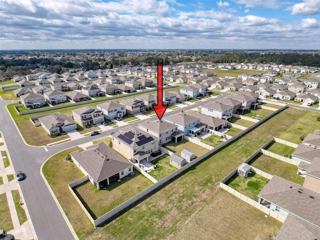 drone / aerial view featuring a residential view