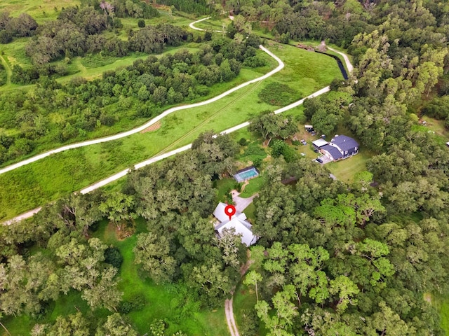 aerial view with a view of trees