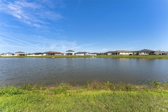 view of water feature featuring a residential view