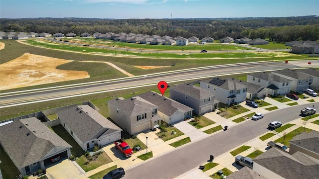 bird's eye view featuring a residential view