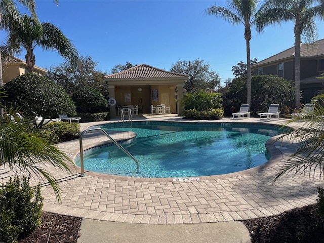 pool featuring a patio