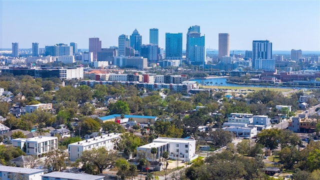 city view featuring a water view