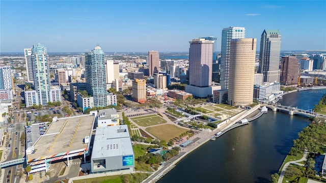 view of city featuring a water view