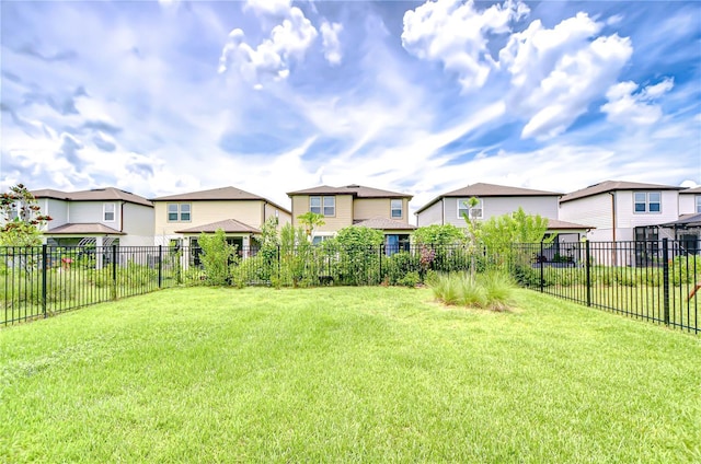 17805 Everlong Dr, Land O Lakes, FL 34638 - fenced backyard with a residential view