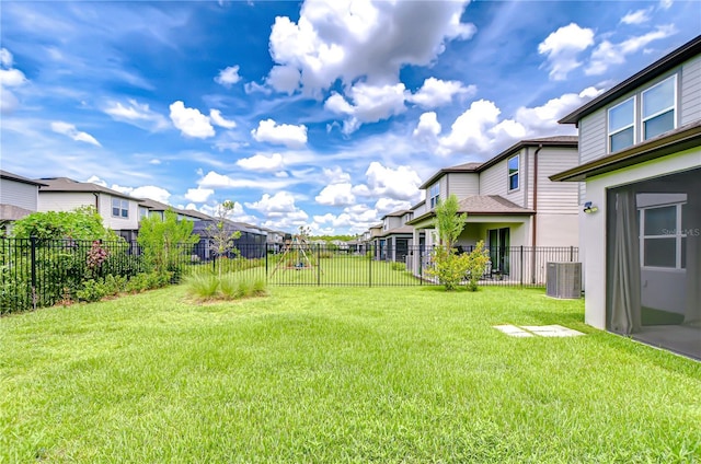 17805 Everlong Dr, Land O Lakes, FL 34638 - fenced backyard featuring a residential view