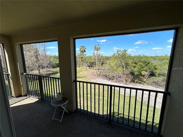 view of balcony