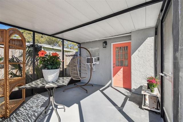 view of sunroom / solarium