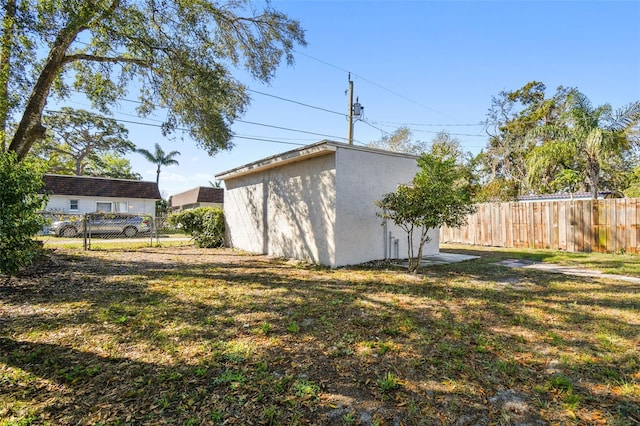 exterior space with fence