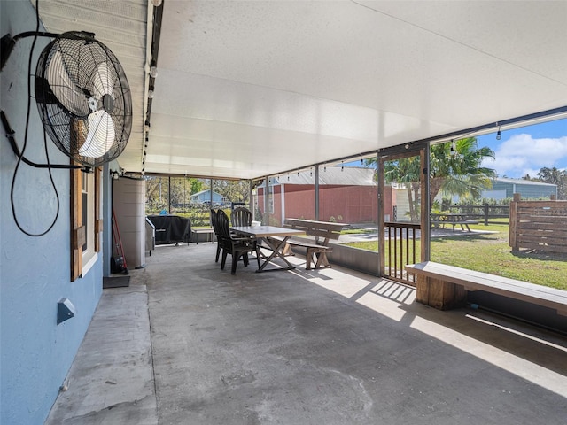 view of sunroom / solarium