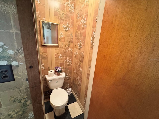 bathroom featuring toilet