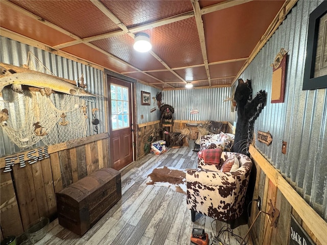 interior space featuring hardwood / wood-style floors