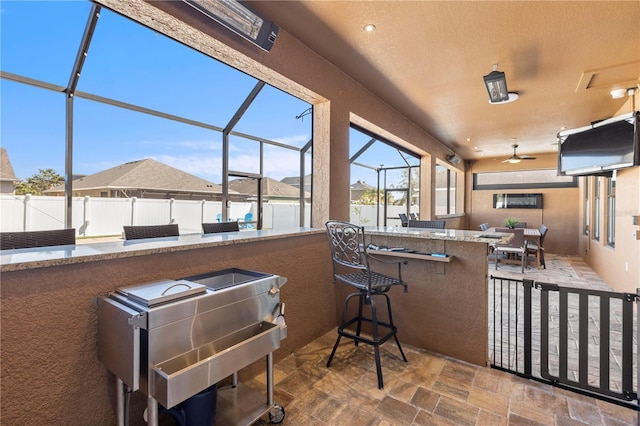 view of sunroom / solarium