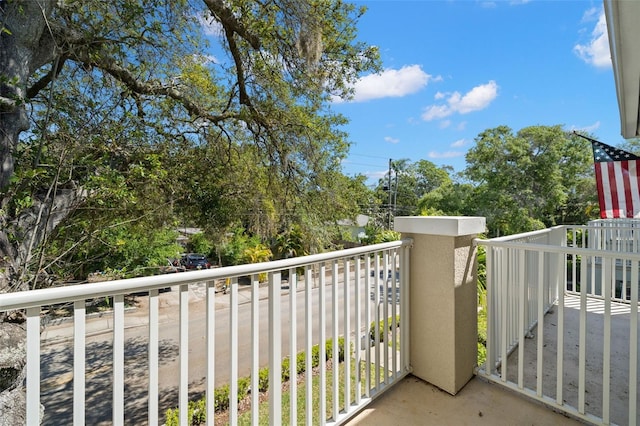 view of balcony