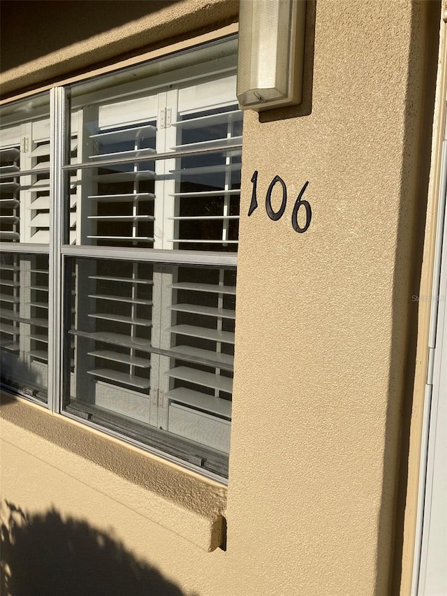 details with stucco siding