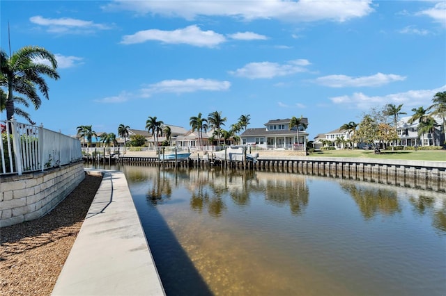 5616 Seagrass Pl, Apollo Beach, FL 33572 - dock area featuring a residential view and a water view