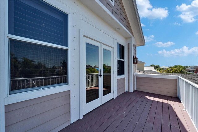 5616 Seagrass Pl, Apollo Beach, FL 33572 - view of wooden deck
