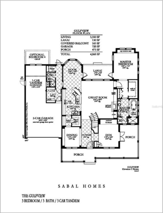 5616 Seagrass Pl, Apollo Beach, FL 33572 - view of property floor plan