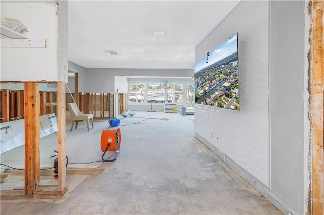 hallway with visible vents