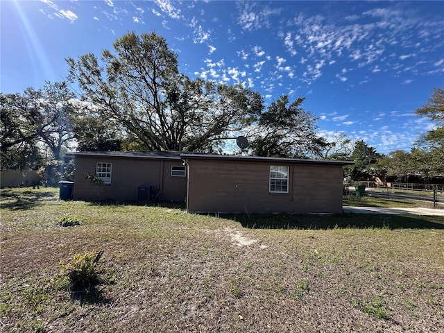 view of outbuilding with central AC unit