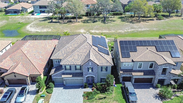 drone / aerial view featuring a residential view