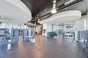 view of workout area