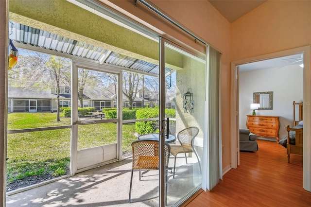 view of sunroom / solarium