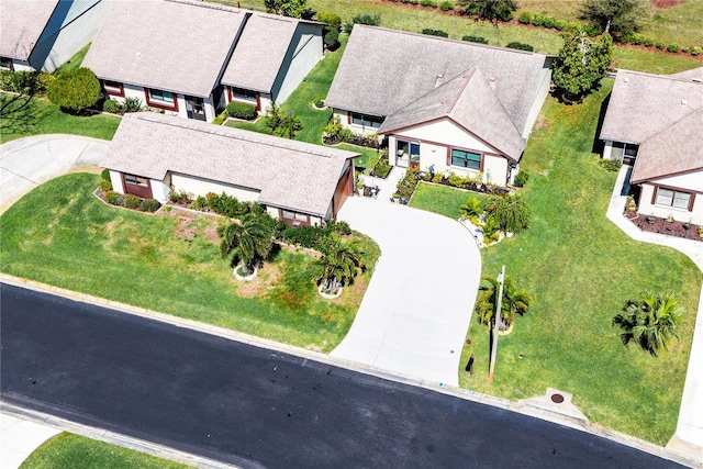 birds eye view of property featuring a residential view