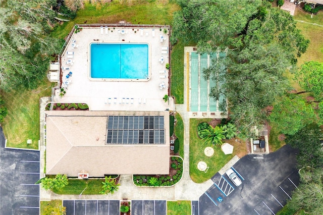 birds eye view of property