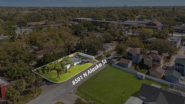 aerial view featuring a residential view