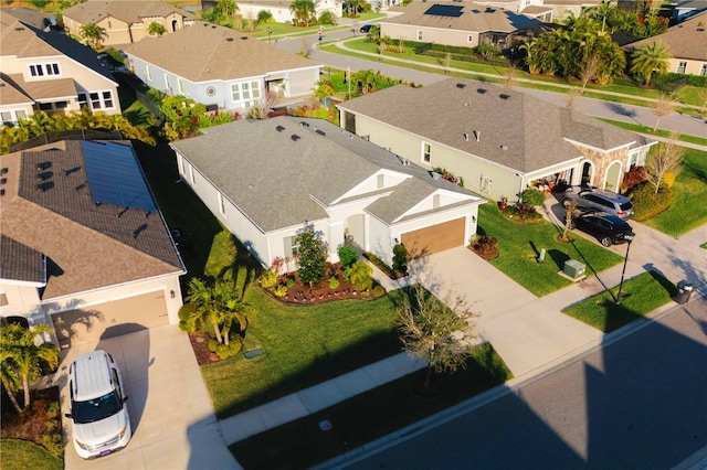 birds eye view of property featuring a residential view