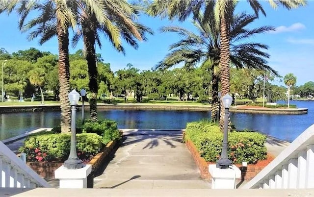 view of water feature