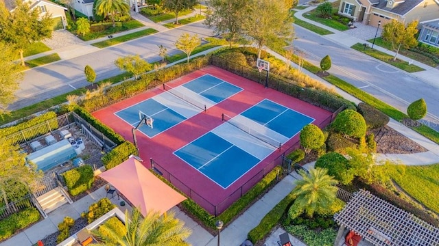 birds eye view of property