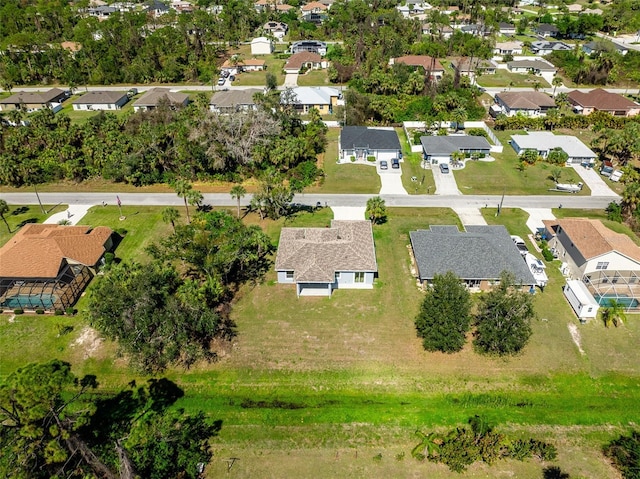 aerial view featuring a residential view