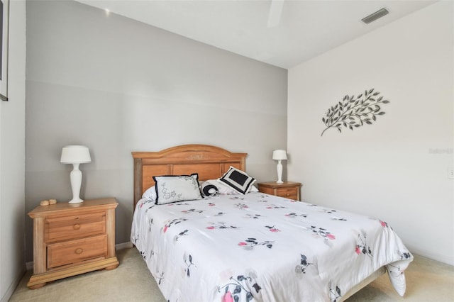 4410 Sawgrass Dr, Palm Harbor, FL 34685 - bedroom with light colored carpet and a ceiling fan