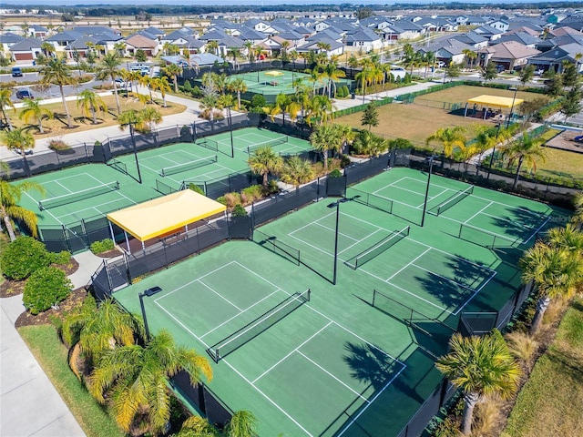 aerial view featuring a residential view