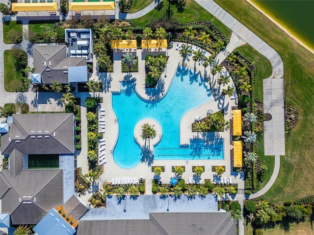 birds eye view of property