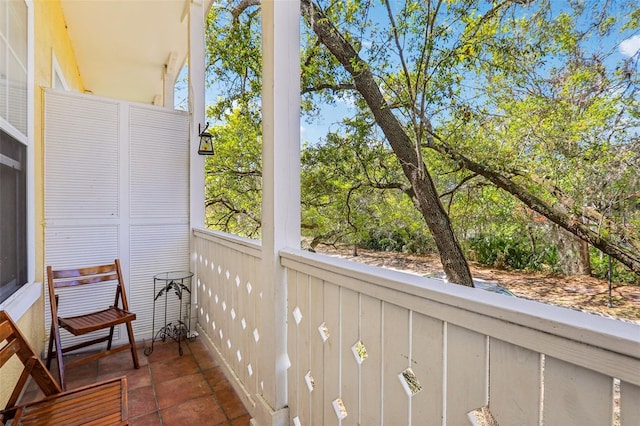 view of balcony