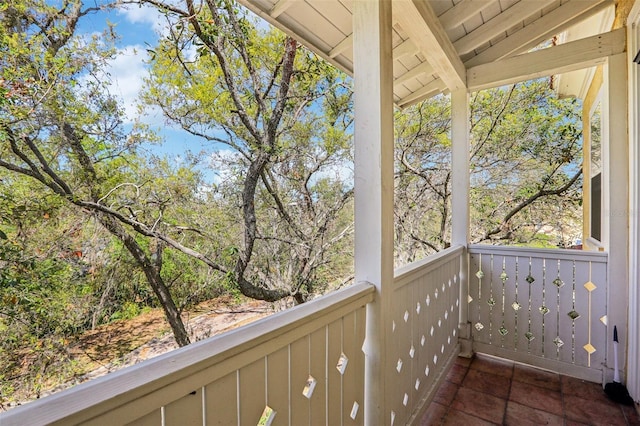 view of balcony