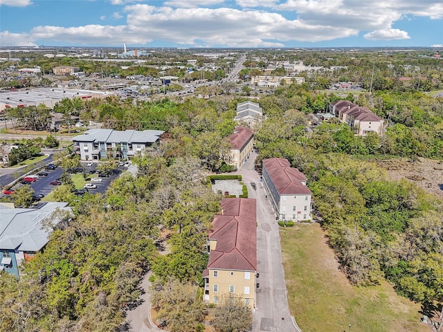 drone / aerial view with a residential view