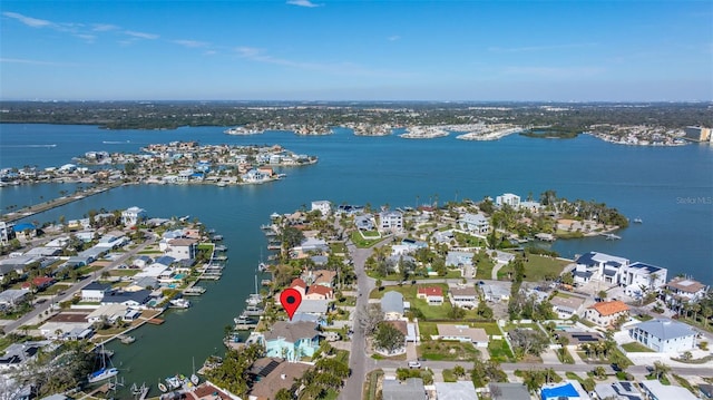 15904 Redington Dr, Redington Beach, FL 33708 - aerial view with a residential view and a water view
