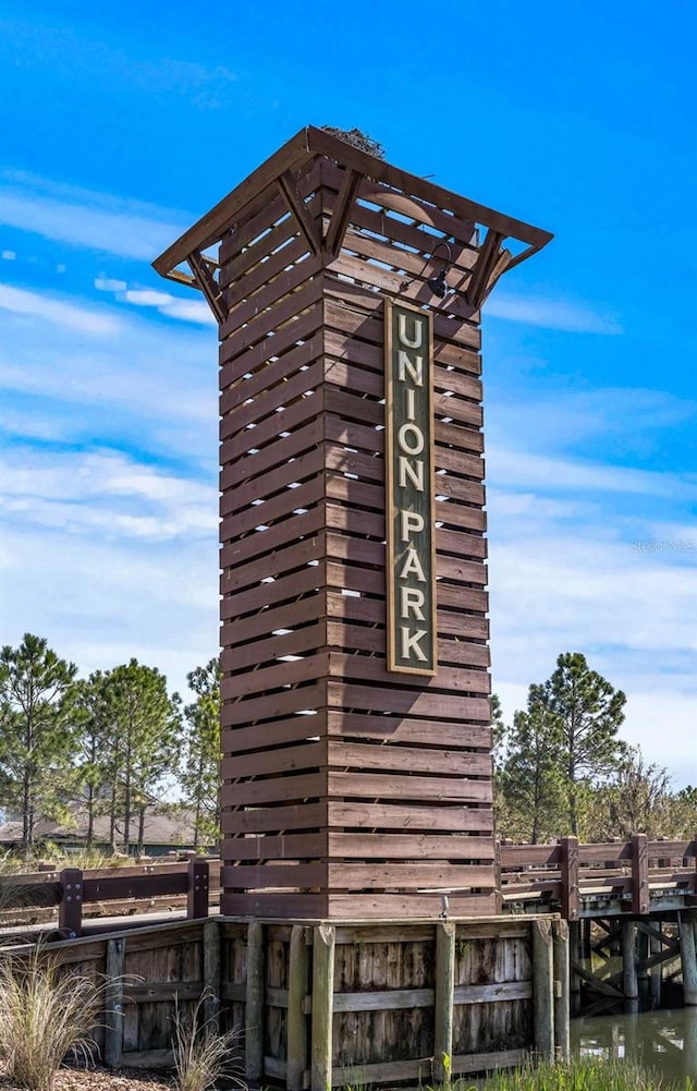 exterior details with fence