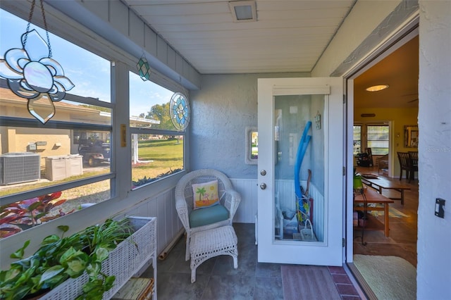 sunroom / solarium with a wealth of natural light